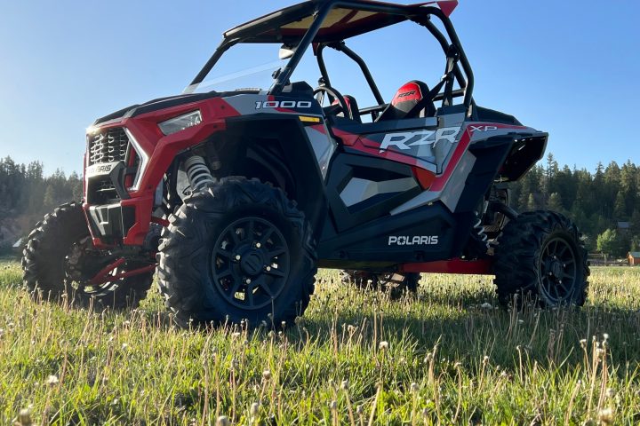 a tractor in a field